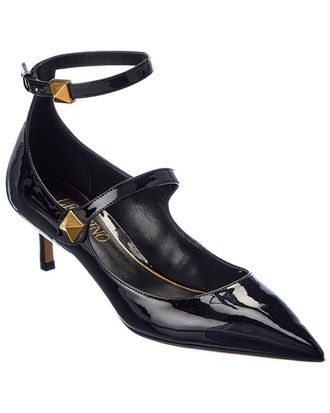 Valentino Roman Stud 50 Patent Pump