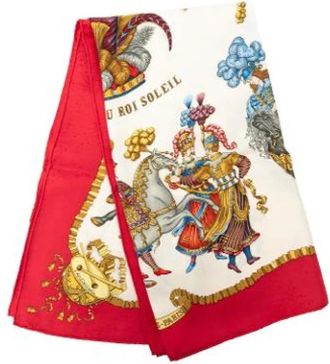 Herm&egrave;s Pre-owned Les F&ecirc;tes du Roi Soleil Sjaal - Dames - Vintage Accessoires - Veelkleurig - ONE Size - Vintage