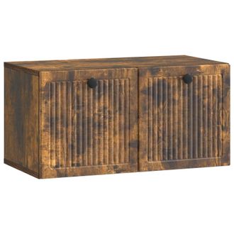 vidaXL Mueble Para Tv De Pared Roble Ahumado 59,5 X 31 X 30 Cm Vidaxl