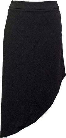 Osman black asymmetrical skirt with pockets Size XS