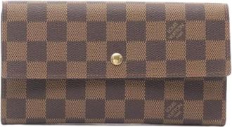 Louis Vuitton Pre-owned Portafoglio Lungo Damier (tri-fold) - - Pre-owned - Donna - Marrone - ONE SIZE