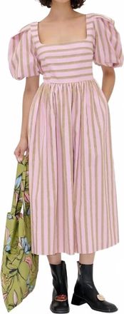 Stine Goya Jacquard Weave Tunic Dress In Wallpaper Stripes