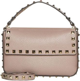 Valentino Garavani Tassen, Dames, Roze, ONE Size, Leer, Rockstud Pouch