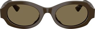 Giorgio Armani 0ar8245hu Angular Oversized Round Sunglasses