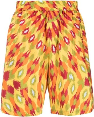 Valentino Garavani Abstract-Print Track Shorts