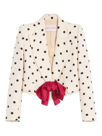 Valentino Garavani Blazer met plusdepois-print - Beige