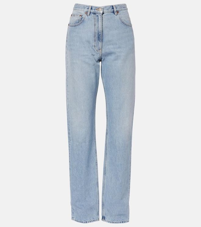 Jeans anchos de tiro medio
