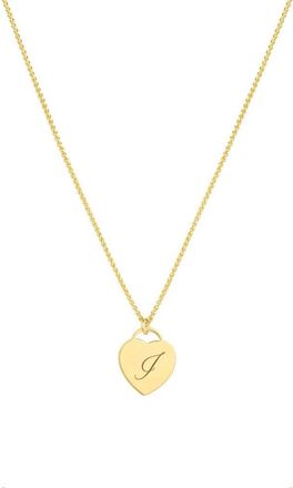 Set & Stones Alice Initial Heart Pendant Necklace in Gold/k at Nordstrom