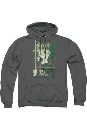 Gildan Green Lantern Core Strength Adult Pull Over Hoodie / Hooded Sweatshirt