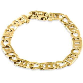 Pompeii3 Mens Link 14k Gold (28gram) or Platinum (46gram) Bracelet 8.5