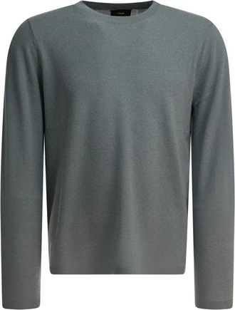 Vince Cashmere-Zijde Trui met Ronde Hals - Heren - Cashmere truien - Grijs - XL - Kasjmier - Truien & Vesten