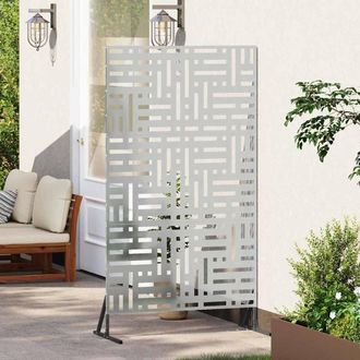 Berkfield Home Privacy Screen 180 cm Galvanised Steel in Silver