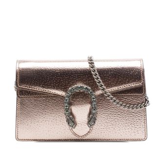 Gucci Pre-owned Gucci Mini Metallic Calfskin Dionysus Crossbody Ladies GKCTCPRME1L42WRT