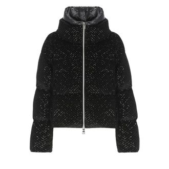 Herno Dames, Jassen, Zwart, Maat: S Leer