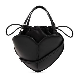 Rotate ROTATE Birger Christensen, Handbags, female, Black, Size: ONE SIZE Leather Heart Bag
