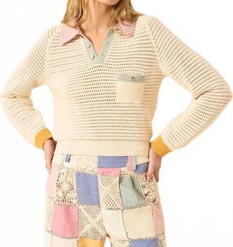 Alix of Bohemia Liza Sorbet Crochet Top In Multi