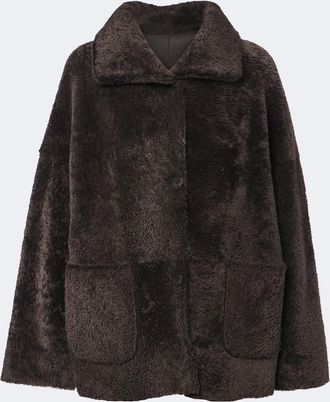 Arma Isabella reversible shearling and leather jacket