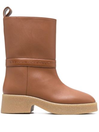 Stella McCartney Brown Logo Skyla Boots