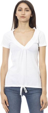 Trussardi Womens T-Shirt Women - White Cotton - Size X-Large