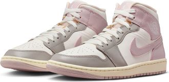 Nike Jordan Air Jordan 1 Mid Sneaker in Sail/Particle Rose/Stone at Nordstrom, Size 10.5
