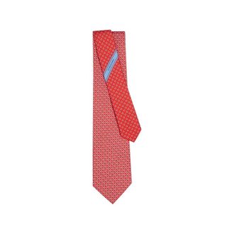 Ferragamo Gancini Square-print Silk Tie