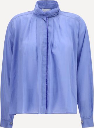Forte_Forte FORTE_FORTE Blusa a collo alto plissettata Woman III