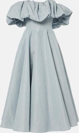 Markarian Marlowe ruffled taffetta midi dress