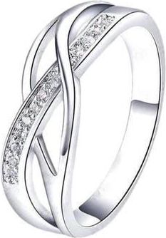 Hollywood Sensation Crystal Braided Ring in Silver at Nordstrom
