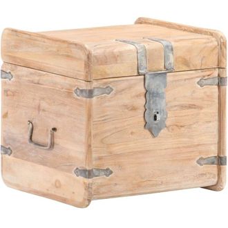 vidaXL Ba&uacute;l De Madera Maciza De Acacia 40x40x40 Cm Vidaxl