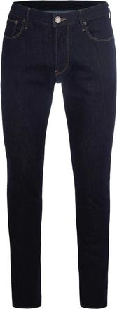 Emporio Armani logo-patch jeans - Blue