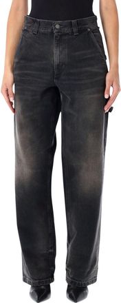 Haikure Black Tapered High Rise Jeans