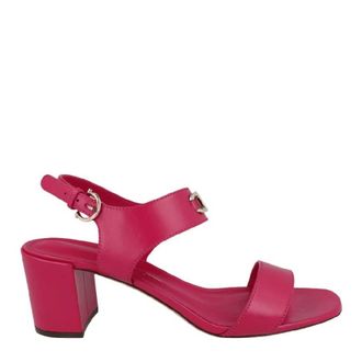 Ferragamo Gancini-Plaque Block-Heel Sandals