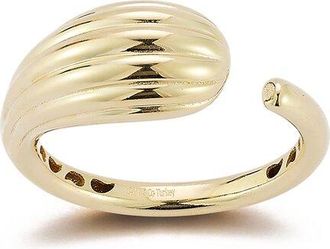 Ember Fine Jewelry 14K Ribbed Cuff Ring