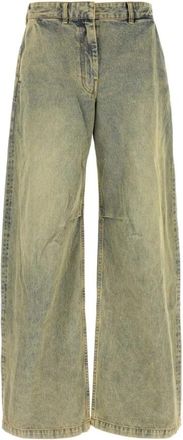 Entire studios Wijde denim jeans - Dames - Loose Fit Jeans - Blauw - S - Denim - Jeans