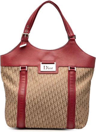 Dior Borsa tote Diorissimo Street Chic Trotter in tela 2005 - Marrone