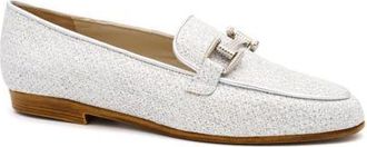 Amalfi By Rangoni Ode Loafer in Silver Glitter - Etoile Trim at Nordstrom, Size 9.5