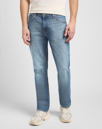 Lee Relax-fit-Jeans LEE WEST, Herren, Gr. 30, L&auml;nge 34, blau (riverway), Denim/Jeans, Obermaterial: 67% Baumwolle, 32% Lyocell, 1% Elasthan, relaxed fit, 
