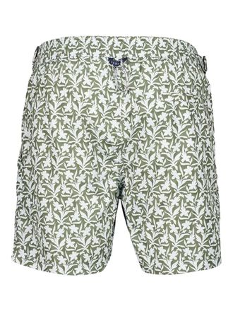 Fedeli Daniel floral-print swim shorts - men - Recycled Polyester - XXXL - Green