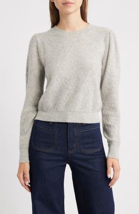 Frame Denim The Pointelle Cashmere Sweater in Light Grey Heather at Nordstrom Rack, Size X-Large