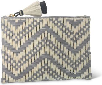 Kempton & Co. Tresco Small Pouch In Smoke Chalk