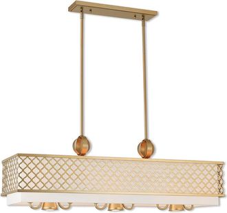 Livex Lighting Livex Arabesque 9 Light Sg Linear Chandelier