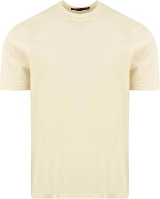 FILIPPO DE LAURENTIIS T-shirt - Heren - T-shirts - Beige - M - Katoen - Tops