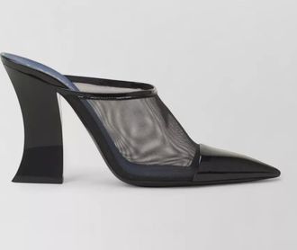 Lanvin pointed-toe mesh panel mules