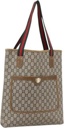 Gucci Pre-owned Plastic Tote Bag - Dames - Vintage Shopper - Beige - ONE Size - Vintage