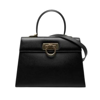 Ferragamo Pre-owned Handbags, female, Black, Size: ONE SIZE Pre-owned af-21 Handbag