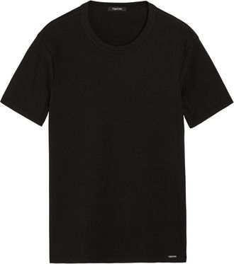 Tom Ford Crew-neck Stretch-cotton T-shirt - Black - XL
