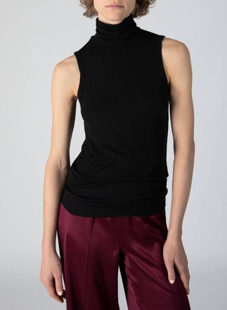 ATM Anthony Thomas Melillo Womens Modal Rib Sleeveless Top In Black