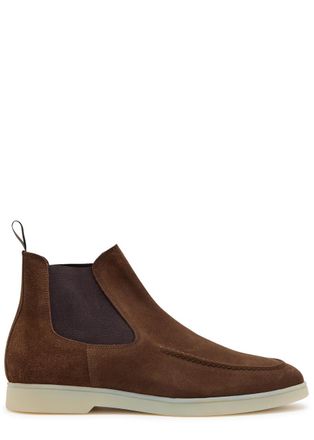Aur&eacute;lien City Suede Chelsea Boots - Brown - 44 (IT44 / UK10)