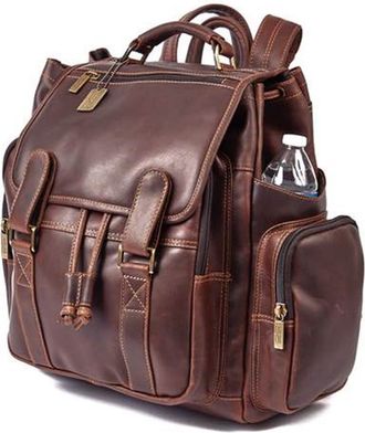 Claire Chase 600004991962 Legendary Jumbo Backpack, Dark Brown