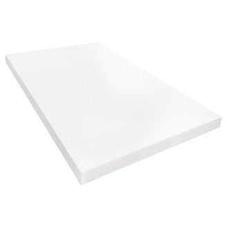 HOGAR 24 Plancha De Espuma Poliuretano Multiusos - Medida: 100 X 200 X 15 Cm De Grosor - Dureza Firme - Densidad 20 Kg/m3